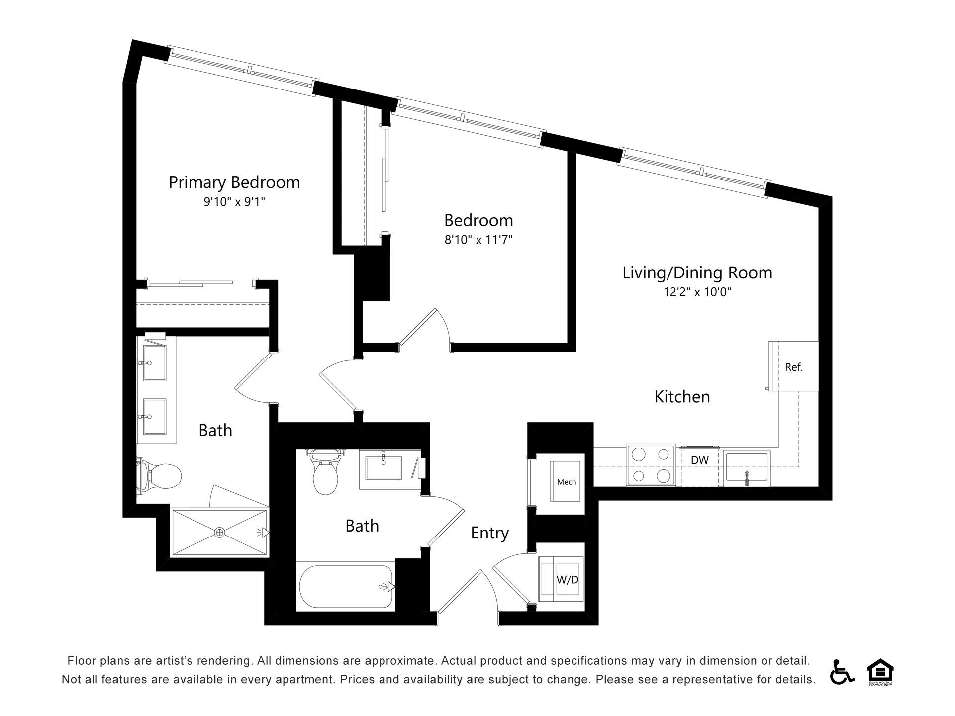 Floor plan layout diagram for B5